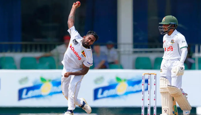 دوسرا ٹیسٹ: سری لنکا کے خلاف بنگلہ دیش کے 8 وکٹ پر 220 رنز