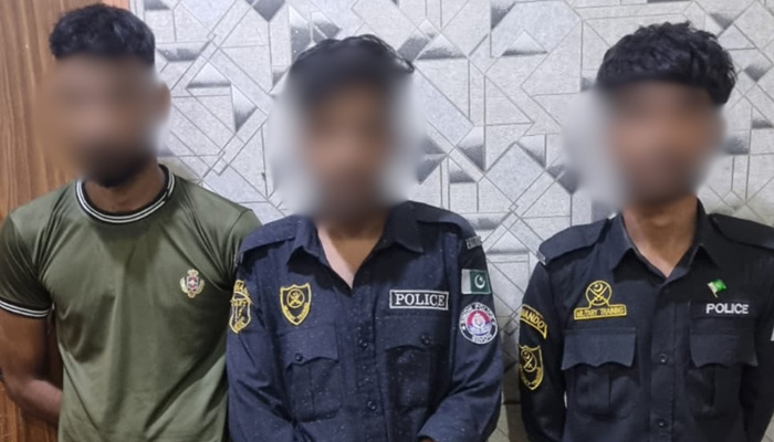 ڈیفنس فیز 8، وردیوں میں ملبوس 6 جعلی پولیس اہلکار گرفتار