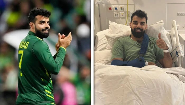 شاداب خان کے دائیں کندھے کا لندن میں آپریشن