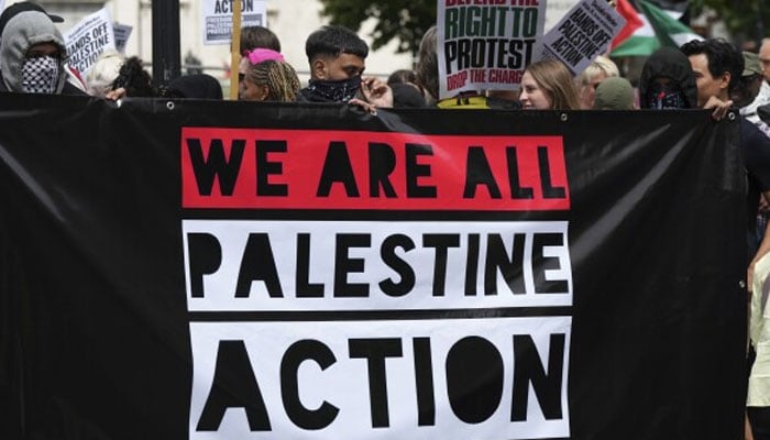برطانیہ میں فلسطین ایکشن گروپ پر پابندی عائد، رکنیت یا حمایت پر 14 برس کی سزا ہوگی