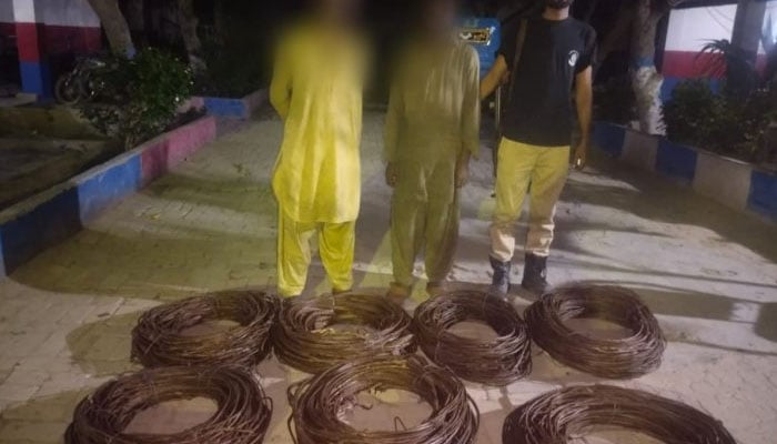 اسٹیل ملز سے قیمتی تانبہ چوری میں ملوث 2 ملزمان گرفتار