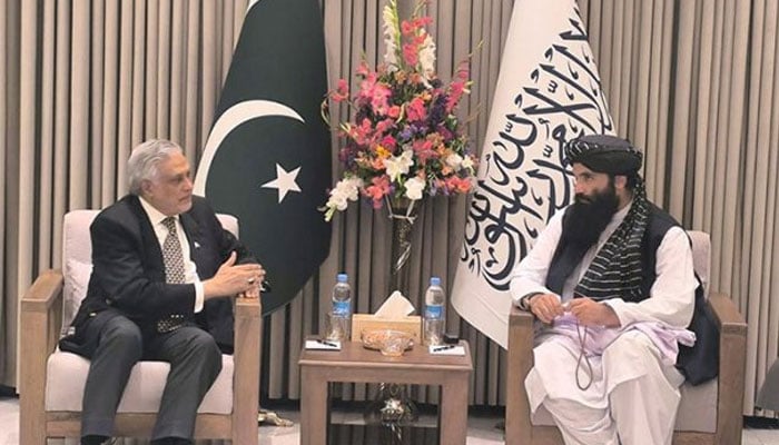 اسحاق ڈار کی افغان قیادت سے ملاقاتیں، کابل میں وزیراعظم اور وزیر داخلہ سے سلامتی امور پر گفتگو، علاقائی ممالک کو درپیش خطرات کے خاتمے پر زور
