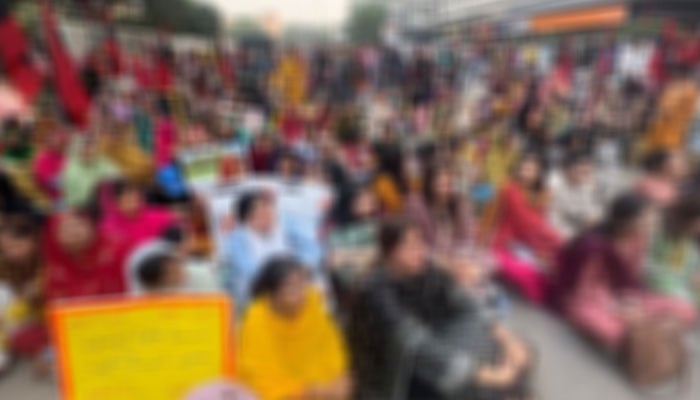 شادی شدہ جوڑے کے قتل کیخلاف نیشنل کرسچن پارٹی کے تحت احتجاجی مظاہرہ