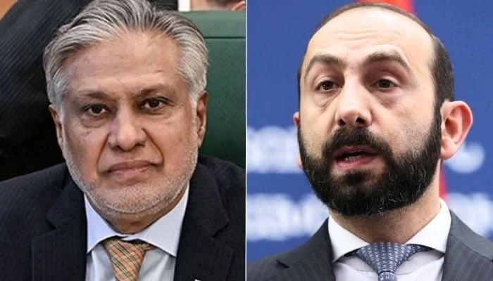 اسحاق ڈار اور جمہوریہ آرمینیا کے وزیر خارجہ کی ٹیلیفونک گفتگو