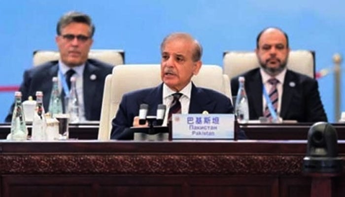 دہشت گردی خطے کیلئے سنگین خطرہ، دنیا سیاسی مفادات کیلئے جھوٹا بیانیہ تسلیم نہیں کرتی، شہباز شریف، مودی کی موجودگی میں پاکستان کا موقف پیش