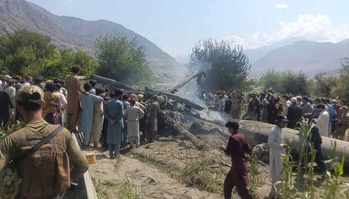 گلگت، فوج کا MI-17 ہیلی کاپٹر حادثے کا شکار، 2 میجرز سمیت 5 اہلکار شہید