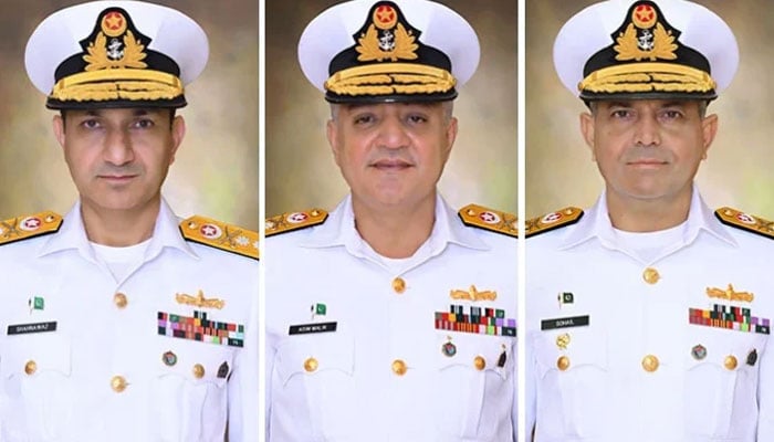 پاک بحریہ کے 3 کموڈورز کی ریئر ایڈمرل کے عہدے پر ترقی