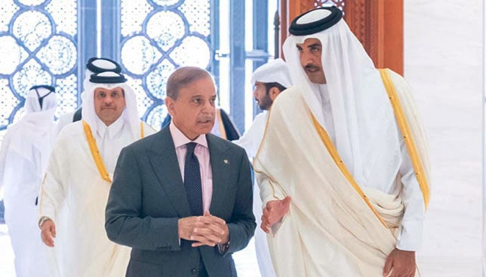 اسرائیلی ڈھٹائی روکنا ہوگی، قطر پر حملہ علاقائی سالمیت کی خلاف ورزی، امت کو اتحاد کا مظاہرہ کرنا ہوگا، وزیراعظم شہباز، قطری امیر سے ملاقات