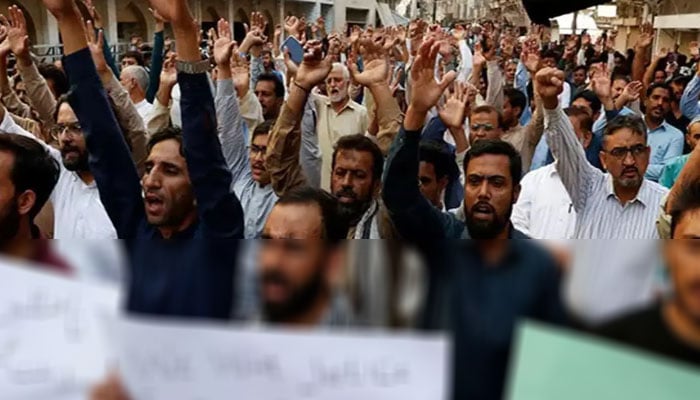 بجلی اور پانی کی عدم فراہمی پر بلدیہ ٹاؤن کے مکینوں کا احتجاج