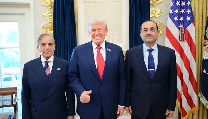 ٹرمپ شہباز، 2 دنوں میں تیسری ملاقات، پاکستانی وزیراعظم شاندار فیلڈ مارشل بہترین شخصیت ہیں، امریکی صدر