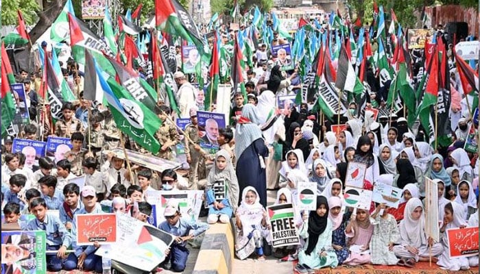 اسرائیل کے خلاف عالمی یوم احتجاج، جماعت اسلامی کے تحت مظاہرے