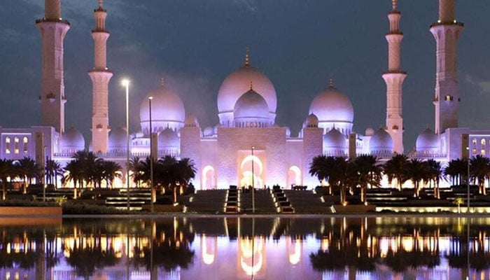 شیخ زاید گرینڈ مسجد گلابی روشنیوں سے منور، بریسٹ کینسر آگاہی مہم میں 1000 سے زائد افراد کی شرکت