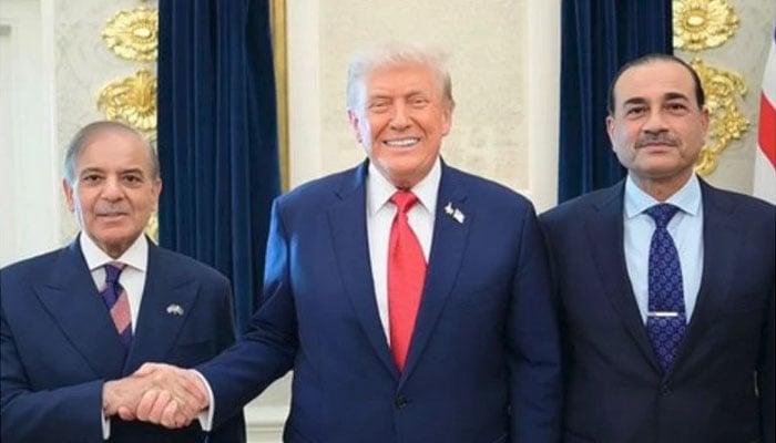 فیلڈ مارشل عاصم منیر زبردست فائٹر، شہباز شریف عظیم انسان، 250 فیصد ٹیرف کی دھمکی دیکر پاک بھارت ایٹمی جنگ رکوائی، ٹرمپ