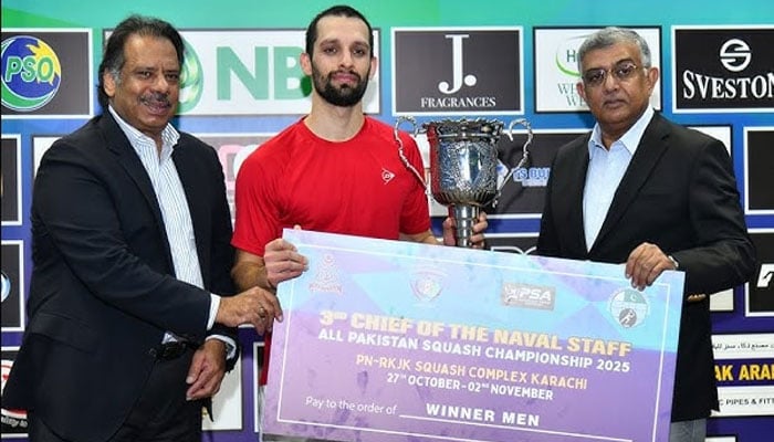 نیول چیف اسکواش ناصر اقبال کے نام