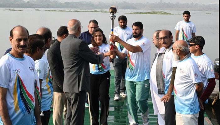 قومی گیمز مشعل اسلام آباد پہنچ گئی