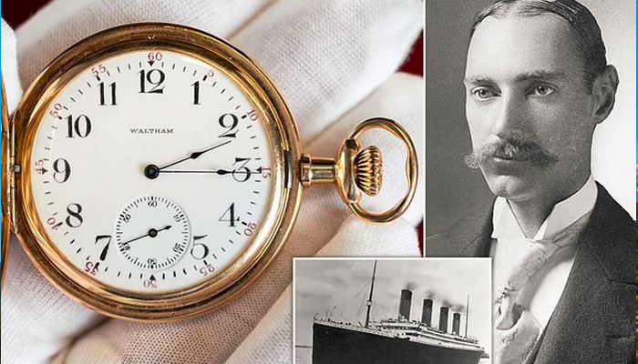 ٹائٹینک جوڑے کی سنہری گھڑی 65 کروڑ 86 لاکھ روپے میں نیلام