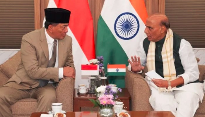 نئی دہلی میں بھارت اور انڈونیشیا کے وزرائے دفاع کا اہم اجلاس