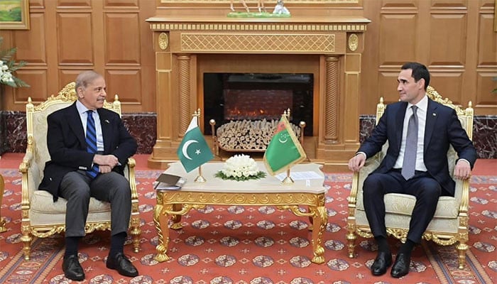 شہباز شریف کی ترکمان صدر سے ملاقات، ترکمانستان کو کراچی اور گوادر کی بندرگاہیں استعمال کرنے کی پیشکش