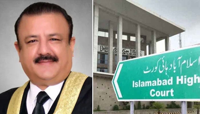 ڈگری کیس، اسلام آباد ہائیکورٹ کے جج اپنی ہی عدالت میں پیش، چیف جسٹس کے بنچ میں بیٹھنے پر اعتراض