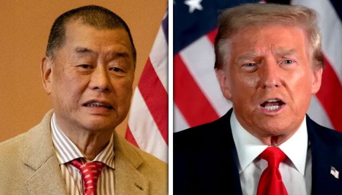 میڈیا ٹائیکون جمی لائی کو رہا کیا جائے، ٹرمپ کا چین سے مطالبہ