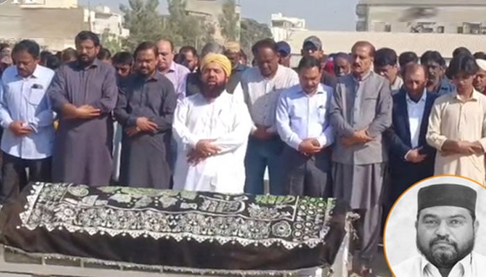 نیو کراچی میں گزشتہ شب فائرنگ سے جاں بحق واٹر بورڈ کے ملازم کی تدفین