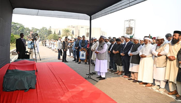 بنگلادیش، عثمان ہادی، تاریخ کا سب سے بڑا جنازہ، یونس سمیت لاکھوں شریک