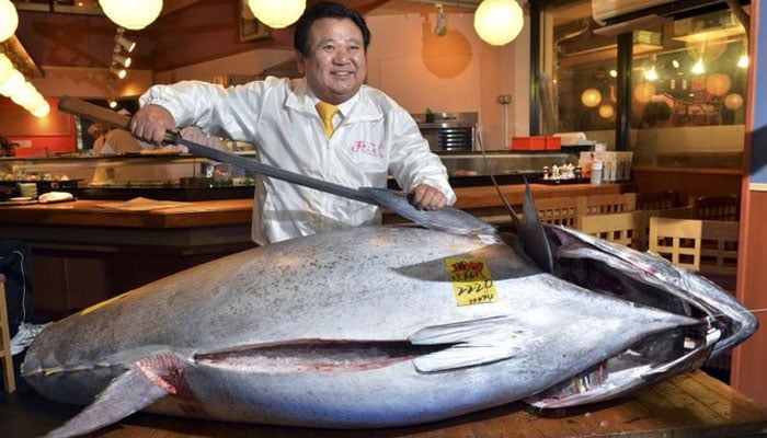 ٹوکیو منڈی: سال کی پہلی نیلامی میں ٹونا مچھلی ریکارڈ 90 کروڑ روپے میں فروخت