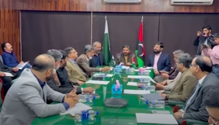 امیر جماعت اسلامی کراچی اور ٹائون چیئرمینوں کی ناصر حسین شاہ سے ملاقات