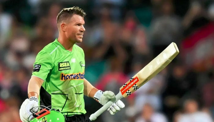 ٹی 20 میں وارنر کی 10 ویں سنچری، گیل اور بابر کے بعد تیسرے نمبر پر