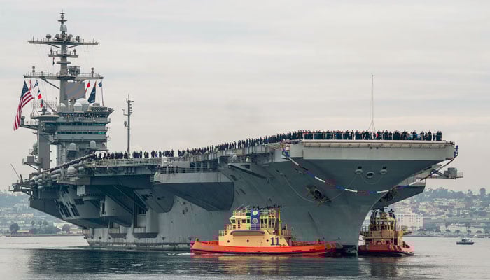 ایران کے ساتھ بڑھتی کشیدگی: امریکا کا طیارہ بردار بحری جہاز مشرقِ وسطیٰ روانہ