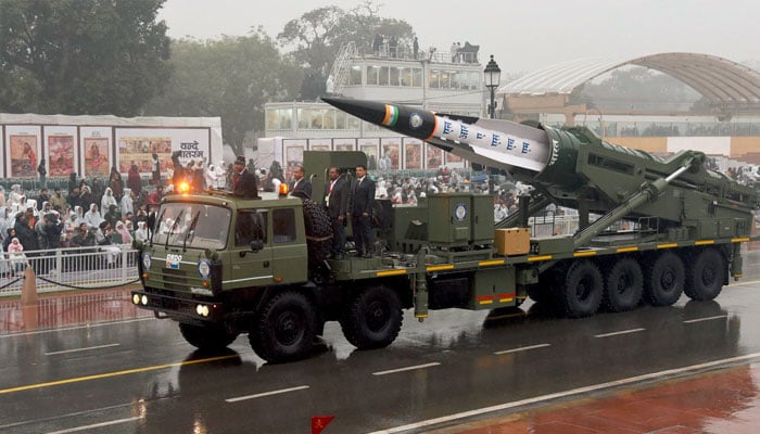 بھارتی یوم جمہوریہ پر طویل فاصلے تک مار کرنے والے میزائلوں کی نمائش کا اعلان
