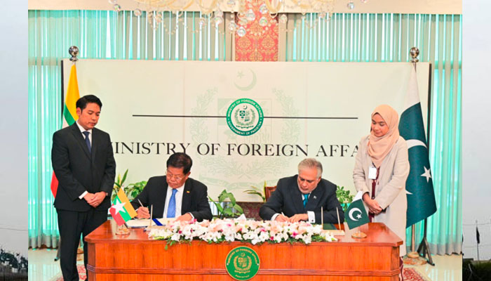 پاک، میانمار، دوطرفہ تعاون کے فرغ کیلئے مفاہمتی یادداشت پر دستخط
