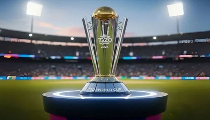 ٹی 20 ورلڈ کپ کی ٹرافی لاہور پہنچ گئی