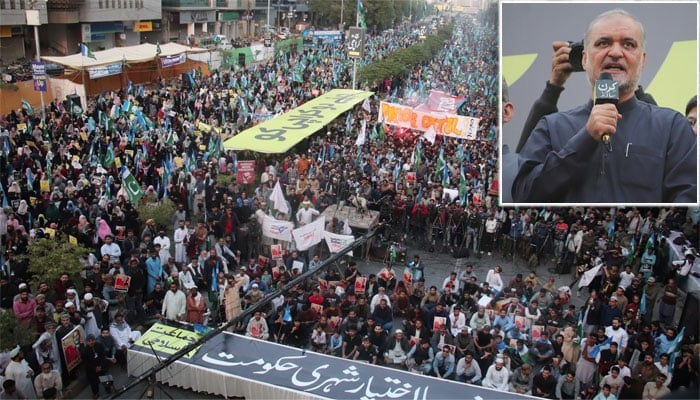 پیپلز پارٹی نے سندھ کو یرغمال بنالیا، قبضے کا یہ نظام ختم کرنا ہوگا، حافظ نعیم، کراچی کو جینے دو مارچ سے خطاب