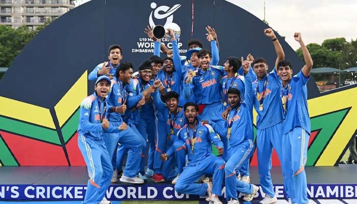 بھارت انڈر 19 کرکٹ ورلڈ کپ جیت گیا، ٹائٹلز کی ڈبل ہیٹ ٹرک