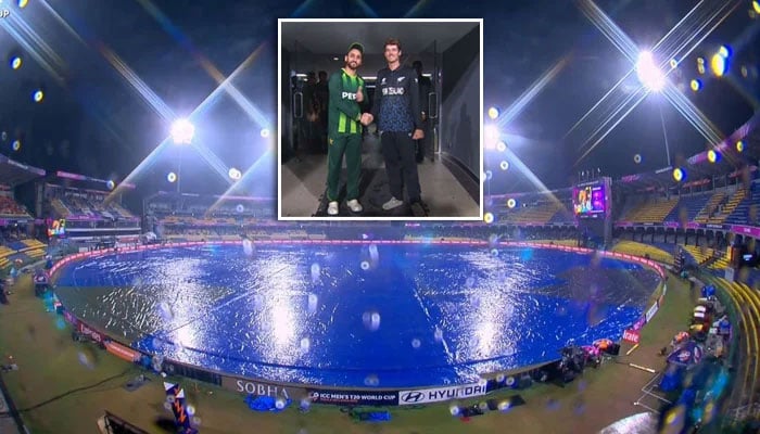 T20 ورلڈ کپ، سپر ایٹ کا افتتاحی پاک، نیوزی لینڈ مقابلہ بارش کے باعث منسوخ