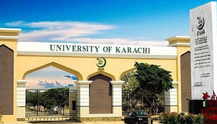 جامعہ کراچی میں پاک افواج سے اظہار یکجہتی کیلئے ریلی