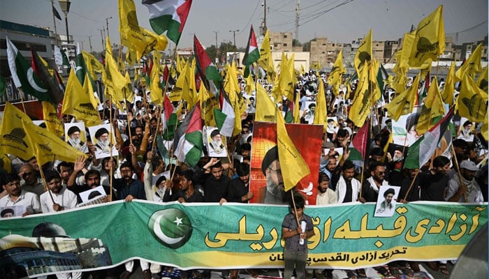 شیعہ علما کونسل کی جانب سے ریگل تا کراچی پریس کلب القدس ریلی