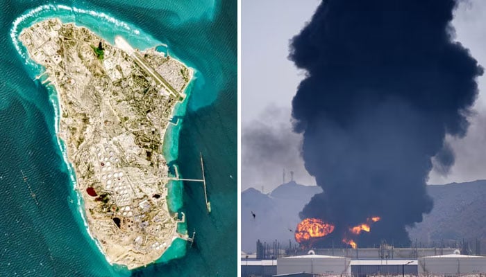 جزیرہ خارگ پر بدترین امریکی بمباری، امارات پر ایرانی جوابی ڈرون حملہ، فجیرہ کے تیل حب میں آگ، آبنائے ہرمز کھولنے کیلئے دیگر ممالک مدد کریں، بیڑے بھیجیں، ٹرمپ