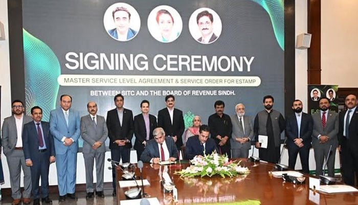 ڈیجیٹل گورننس، سندھ ریونیو بورڈ اور SITC میں معاہدے پر دستخط