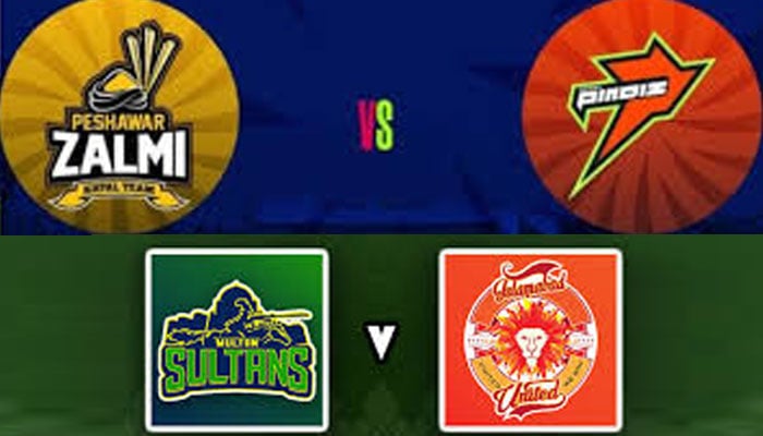 آج زلمی کا راولپنڈیز، ملتان سلطانز کا یونائیٹڈ سے مقابلہ