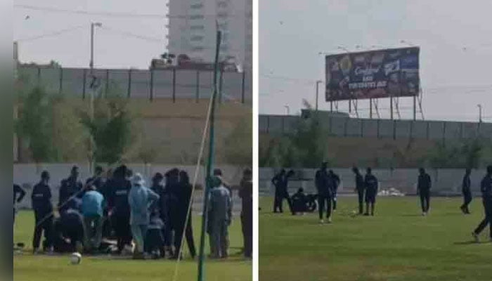 اسلام آباد یونائیٹڈ کی پریکٹس میں حادثہ، نوجوان حمزہ گیند سے زخمی