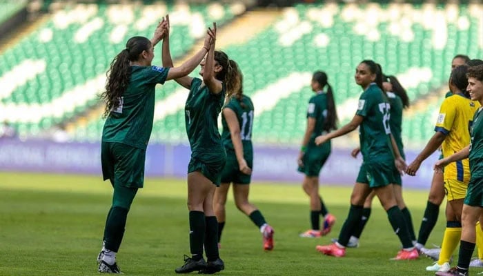 پاکستانی خواتین فٹبال ٹیم آج دوسرا میچ کھیلے گی