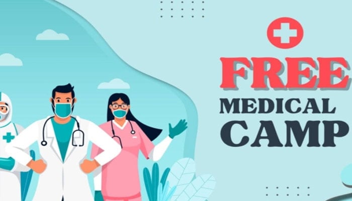 کھارادر جنرل ہسپتال اسکول آف نرسنگ کے تحت ہاکس بے پر مفت طبی کیمپ