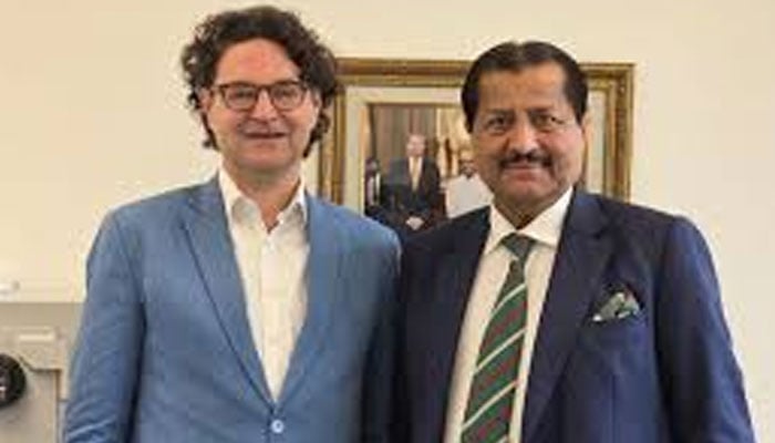 مرزا اختیار بیگ کی جرمن سفارتخانے کے ڈپٹی ہیڈ آف مشن سے ملاقات