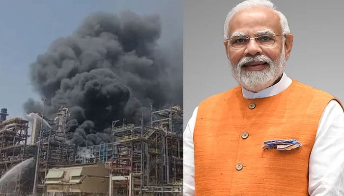 راجستھان، آئل ریفائنری میں آگ، مودی آج افتتاح کرنیوالے تھے