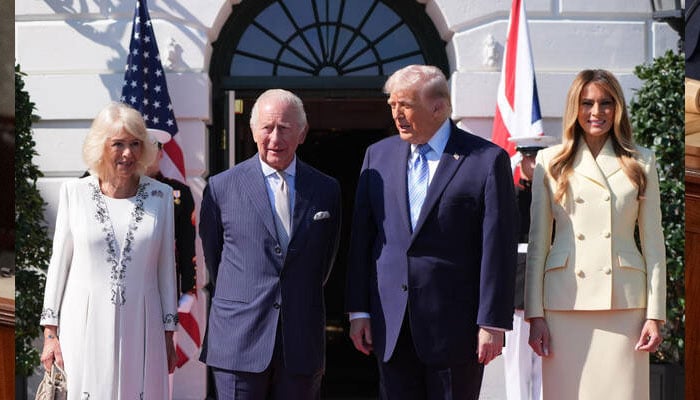 ٹرمپ کا  برطانوی شاہی جوڑے کے استقبال میں مزاحیہ انداز، خوبصورت برطانوی دن کا تبصرہ