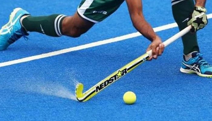 جونیئر ایشیا کپ ہاکی کیلئے کیمپ میں کھلاڑیوں کی پریکٹس جاری