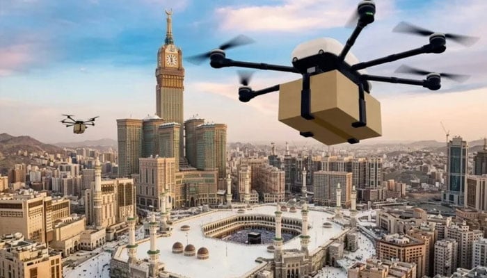 حج پر سیکورٹی اور بہتر انتظام، سعودیہ نے AI اور ڈرونز کا استعمال شروع کر دیا