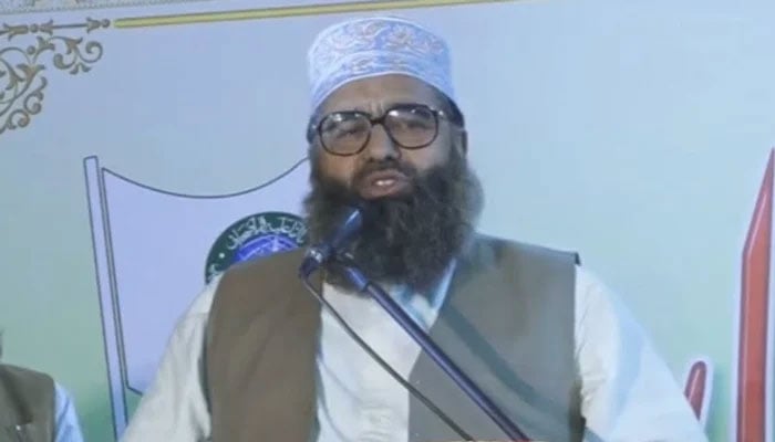جے یو آئی کا پہلوان گوٹھ میں مبینہ بلڈر مافیا اور پولیس کیخلاف احتجاج